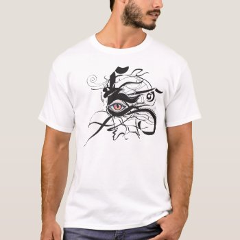 Abstract W/ Eye T-shirt by the_blue_griffin at Zazzle