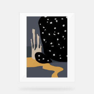 Abstract wall art background acrylic sign