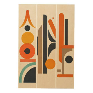 abstract wall art, geometric wall art, modern wall wood wall art