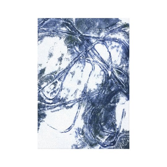 Abstract wall print blue gray | Zazzle.com