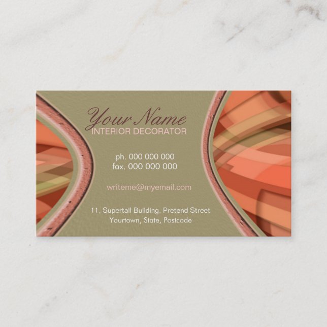 Abstract Wallz Business Card (Front)