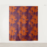  Abstract Warm Boho Halftone Grunge Floral Pattern Tapestry
