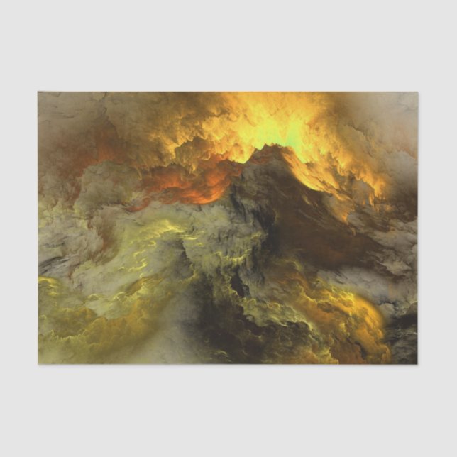 Abstract Warm Colored Clouds - Tissue Paper (Front)