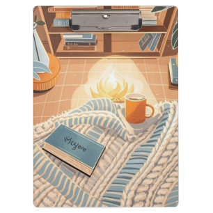Abstract warm cozy Boho style Clipboard