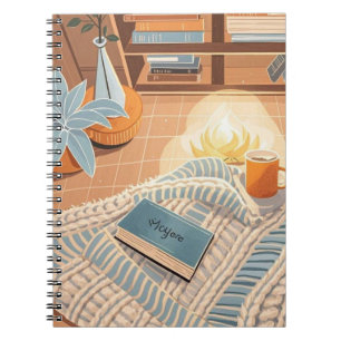 Abstract warm cozy Boho style Notebook