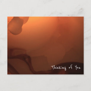 Abstract Warm Light & Texture 1: "Thinking of You" Postcard