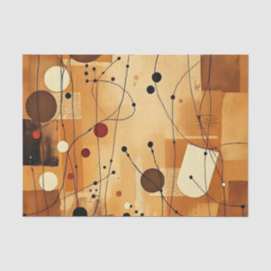 Abstract Warm Minimalist Layers Tissue Paper
