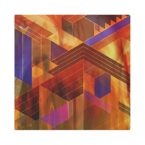 Abstract _ Warm Reflections _ Square Art