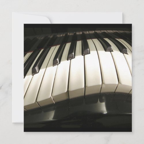 Abstract Warped Piano Keys Card