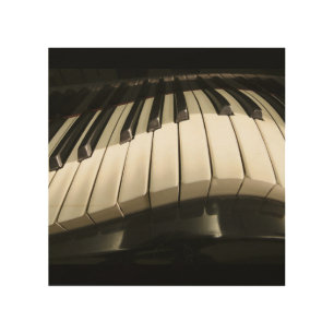 Abstract Warped Piano Keys Wood Wall Art