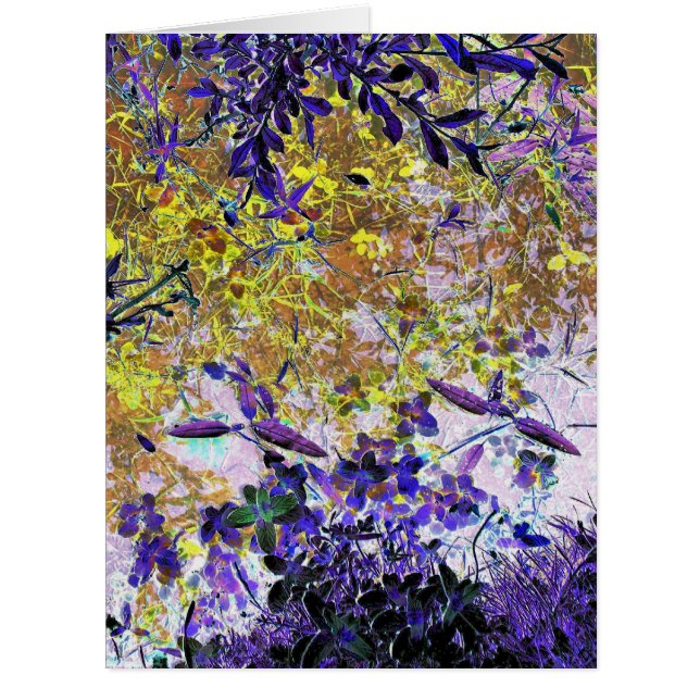 ABSTRACT WATER AND LEAVES card (Front)