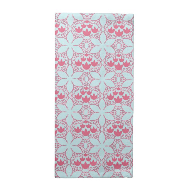 Abstract Water Lilies Cloth Napkins (set of 4) (Half Fold)