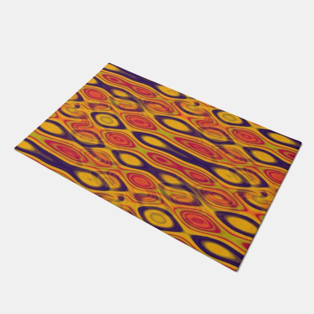 Abstract Water seamless pattern I + your ideas Doormat (Angled)