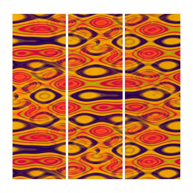 Abstract Water seamless pattern I + your ideas Triptych (Front)