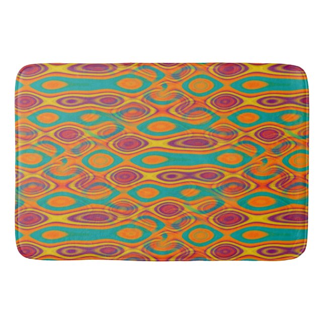Abstract Water seamless pattern III + your ideas Bathroom Mat (Front)