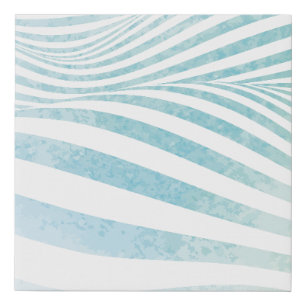 Abstract water texture made by hand painted waterc faux canvas print