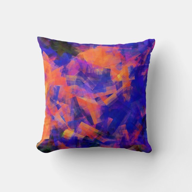 ABSTRACT WATER THROW PILLOW (Front)