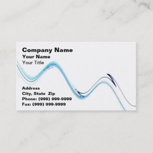 Abstract Water Wave Business Card