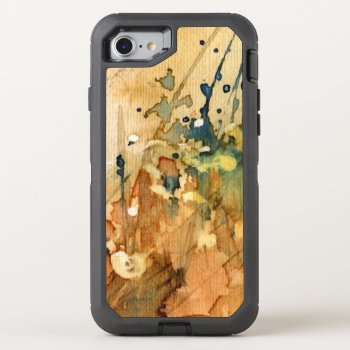 Abstract Watercolor And Old Background Otterbox Defender Iphone Se/8/7 Case by watercoloring at Zazzle