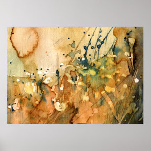 Abstract watercolor and old background poster