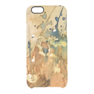 Abstract watercolor and old background clear iPhone 6/6S case
