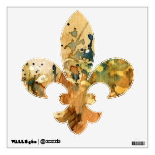 Abstract watercolor and old background wall sticker