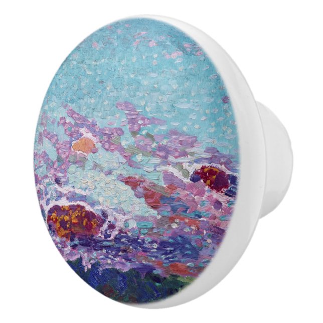 Abstract Watercolor Art Ceramic Knob (Right)