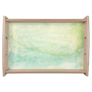 Abstract watercolor background 2 serving tray