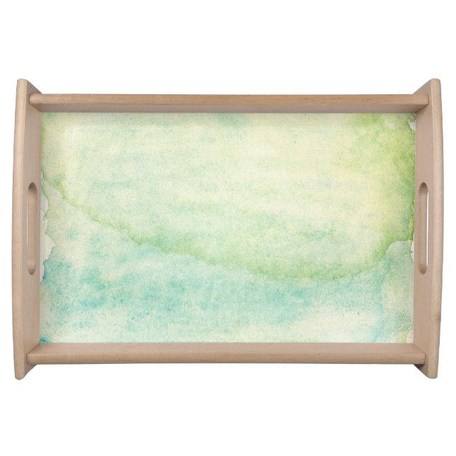 Abstract  watercolor background 2 serving tray (Front)