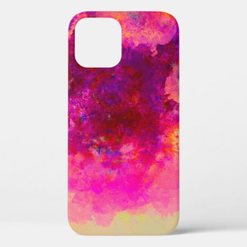 Abstract watercolor background Colorful texture  iPhone 12 Case