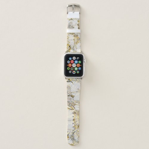 Abstract watercolor background dandelion juniper apple watch band