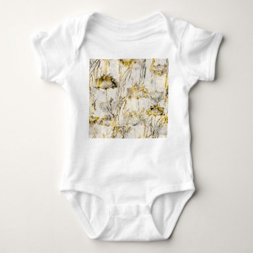 Abstract watercolor background dandelion juniper baby bodysuit