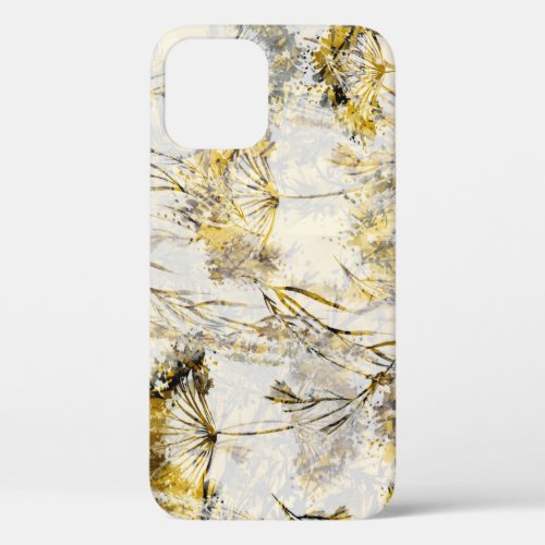 Abstract watercolor background dandelion juniper iPhone 12 case