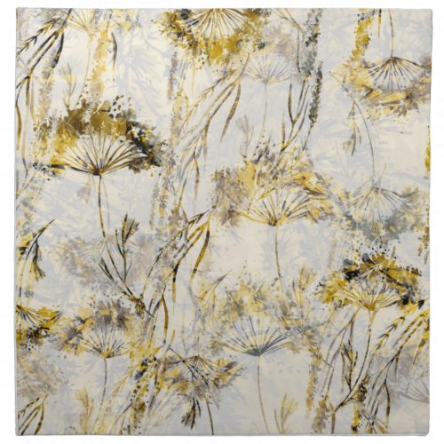 Abstract watercolor background dandelion juniper cloth napkin
