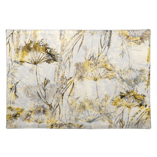 Abstract watercolor background dandelion juniper cloth placemat