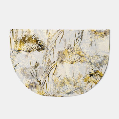 Abstract watercolor background dandelion juniper doormat