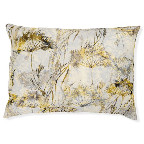 Abstract watercolor background dandelion juniper pet bed