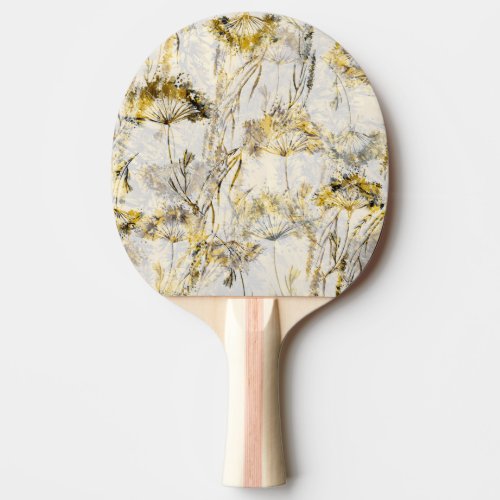 Abstract watercolor background dandelion juniper ping pong paddle