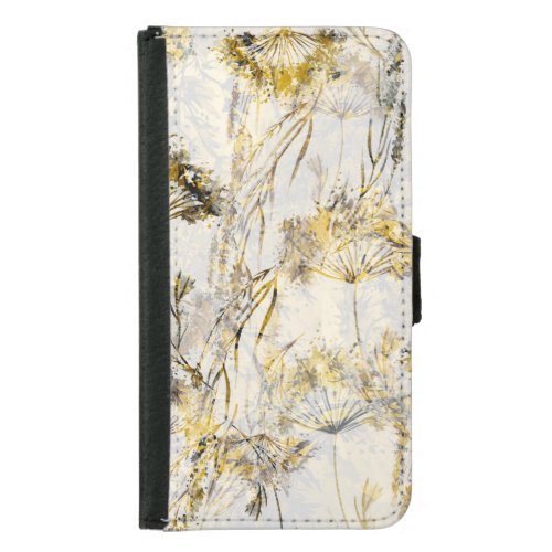 Abstract watercolor background dandelion juniper samsung galaxy s5 wallet case