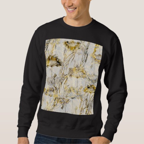 Abstract watercolor background dandelion juniper sweatshirt