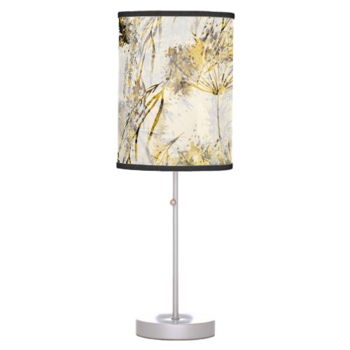 Abstract watercolor background dandelion juniper table lamp