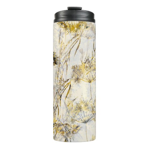 Abstract watercolor background dandelion juniper thermal tumbler