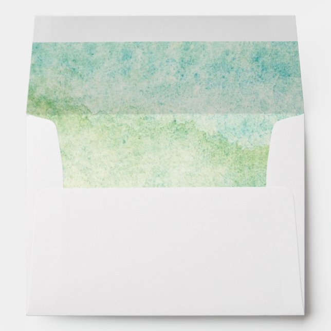Abstract  watercolor background envelope (Back (Bottom))