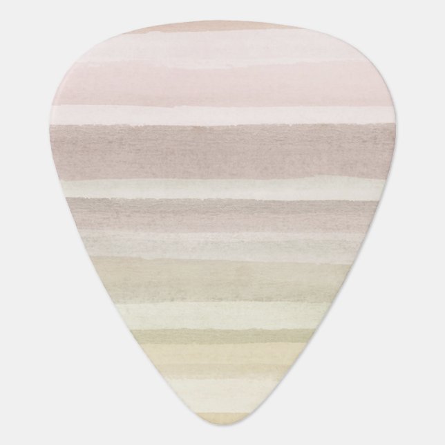 Abstract watercolor background guitar pick (Front)