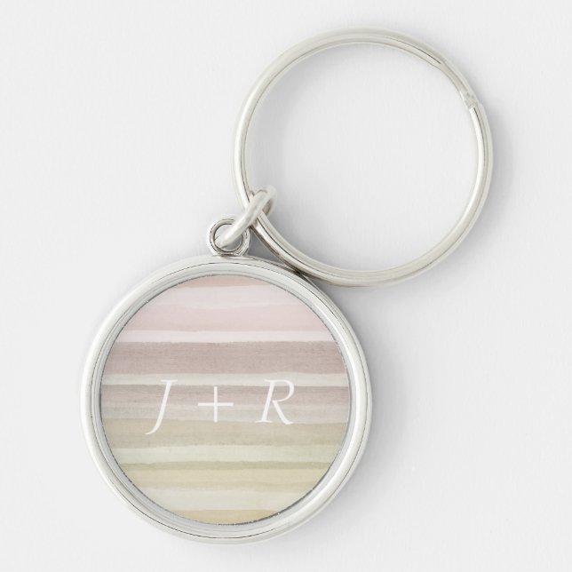 Abstract watercolor background keychain (Front)