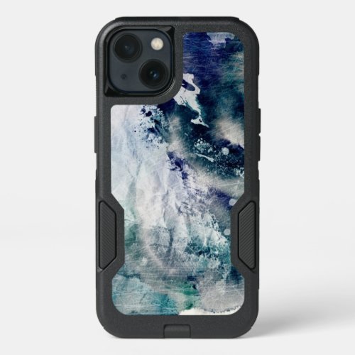 Abstract watercolor background on grunge paper 2 iPhone 13 case