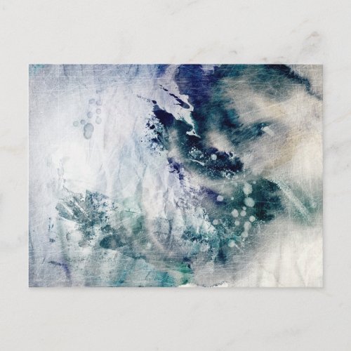 Abstract watercolor background on grunge paper 2 postcard