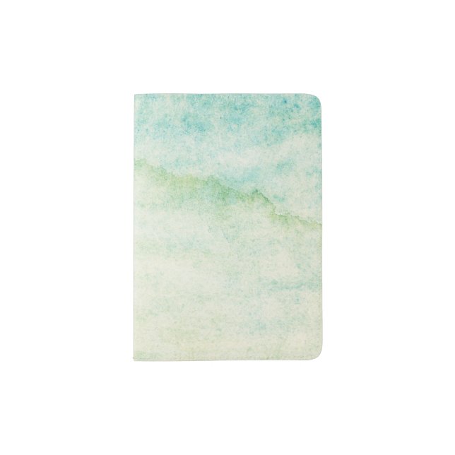 Abstract  watercolor background passport holder (Front)