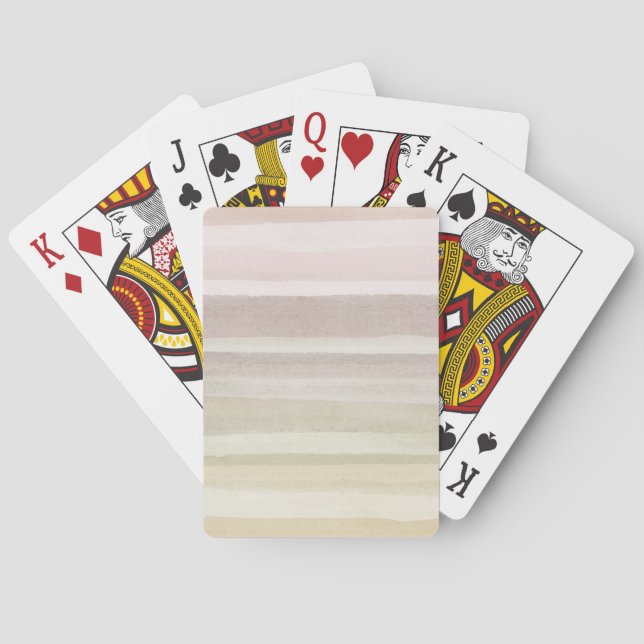 Abstract watercolor background poker cards (Back)