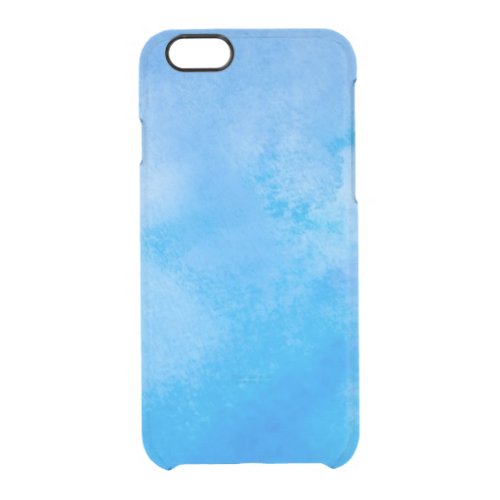 Abstract Watercolor Background Clear iPhone 66S Case